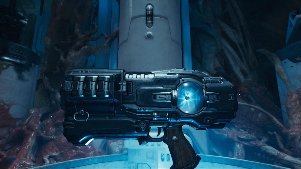 Doom: The Dark Ages の高度で強力な武器。ゲームの新しいシールドベースの戦闘メカニクスを反映しています