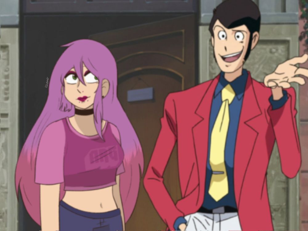 screenshot edit from the Lupin special “Stolen Lupin”