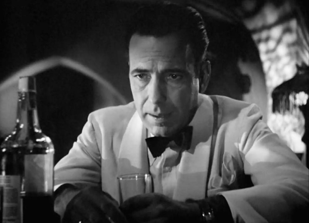 Rick Blaine in Casablanca, nursing a drink and wondering how things took such a horrible turn.