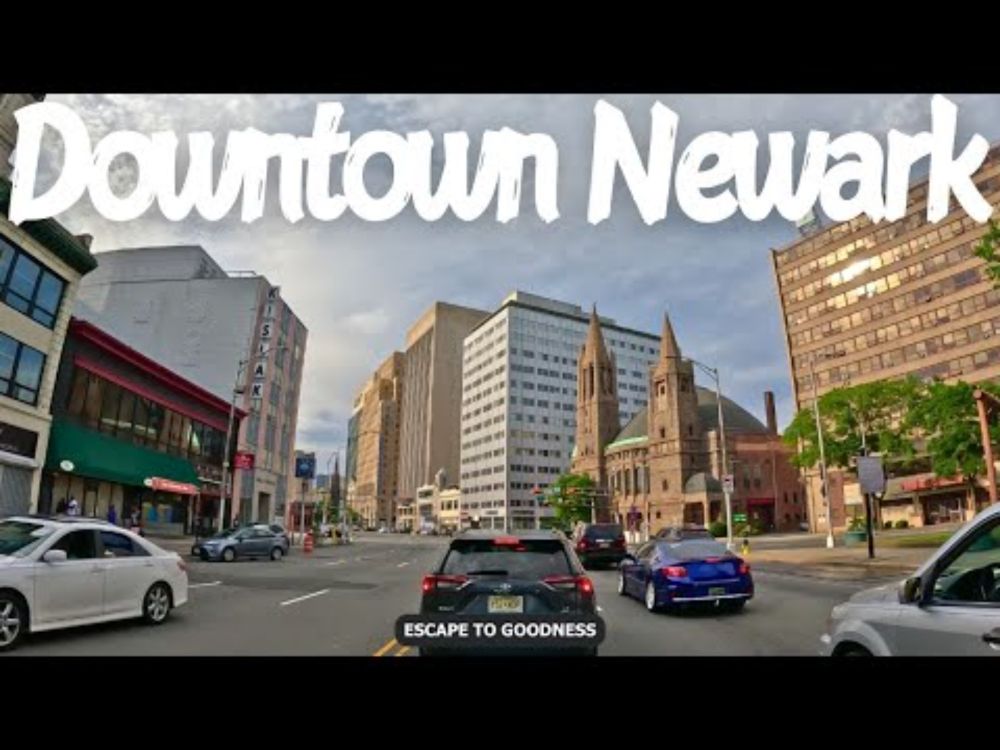 Newark 4K - Exploring Downtown Newark -  New Jersey