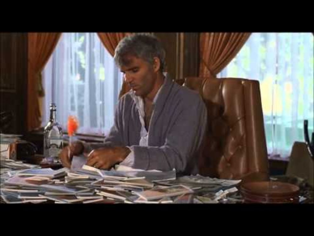 Me writing cheques