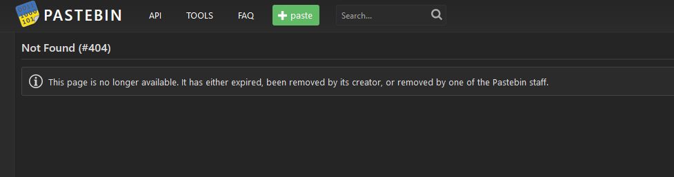 page is no longer available </3