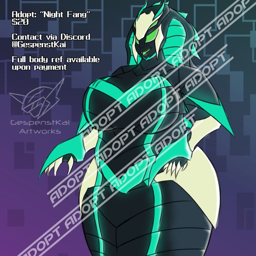Bioluminescent robot snake lady