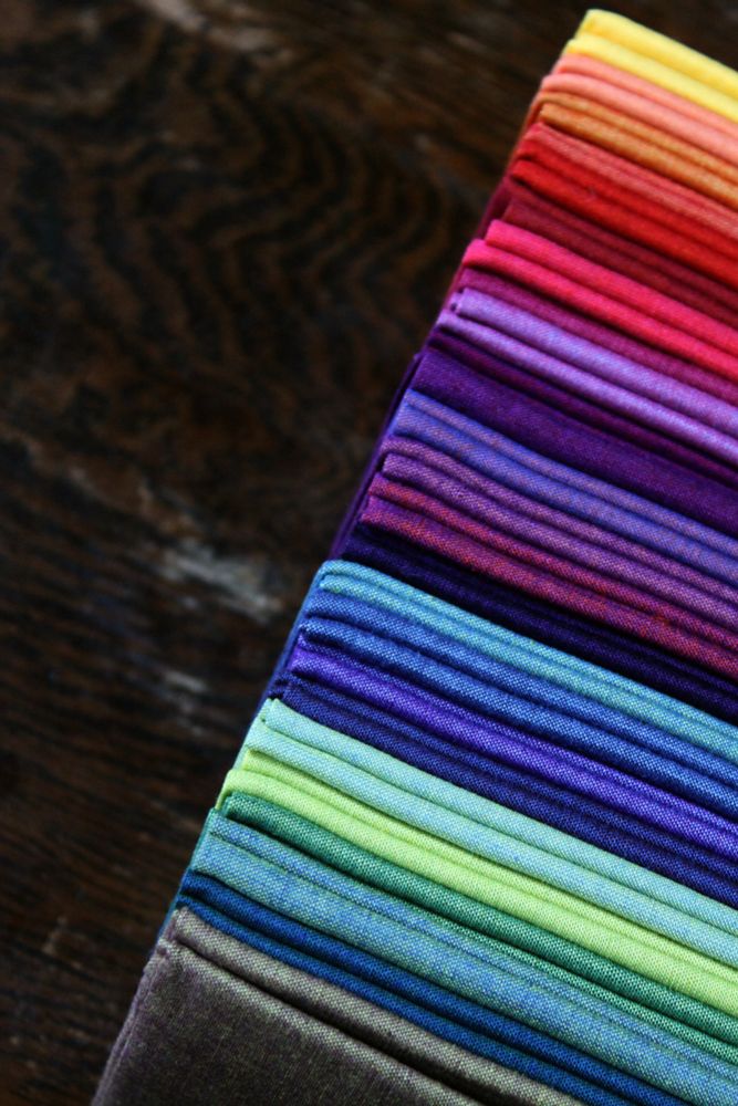  Colorful stack of cotton fabrics
