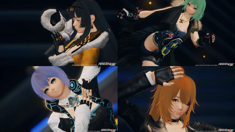 セレグス(左上)
年齢不詳
CV:陽高真白
・現在では唯一の[ナノリアン](ナノマシンで生まれ変わった人間体)であり、新興ユニット[L.P.N.S](呼び方はラプノス)のグループリーダー
・王の眷属と呼ばれていた彼女は責務から解き放たれ、個人的に勇者を崇拝しているらしい

砂河舞夜(右上)
年齢18
CV:小鹿なお
・[L.P.N.S]所属の論理系アイドル
・誰も寄せつけない(自称)オーラを放ちつつ、圧巻のパフォーマンスで論理的思考なファンを惹きつける

五月雨ユズ(左下)
年齢18
CV:春咲暖
・[L.P.N.S]所属ののんびり系アイドル
・自分らしさを地で行くスタンスで、時折サボる事も有るが…そのパフォーマンスはセレグス以上とも言われている

陽向揚羽(右下)
年齢18
CV:湊みや
・[L.P.N.S]所属の元気ギャル系アイドル
・友人を見殺しにしてしまった過去を乗越え、アグレッシブ且つダークチックなパフォーマンスの二面性でファンを魅了し続けている