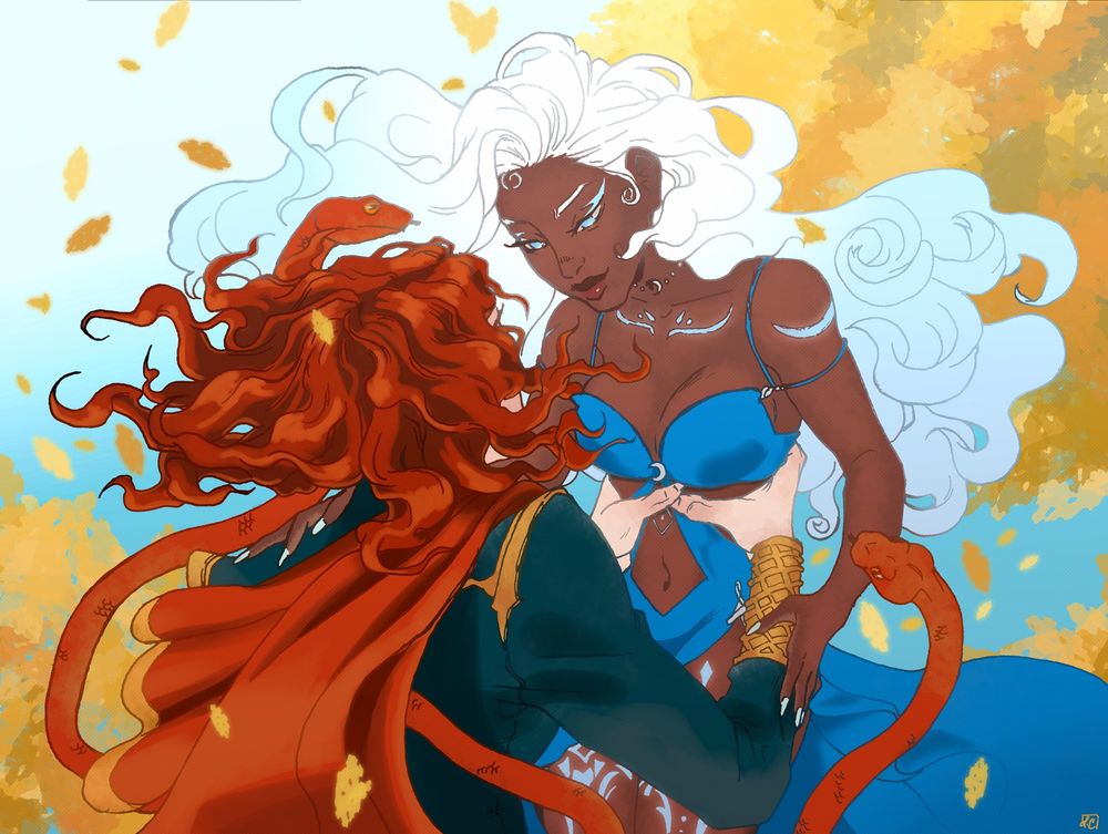 Messmer the Impaler lifting and gripping my OC
Oshun