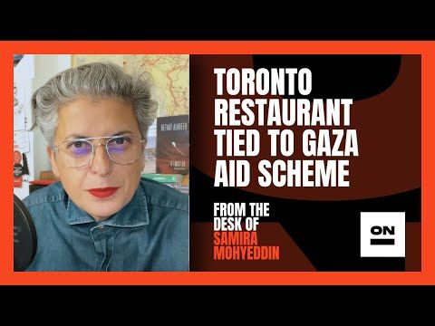 TORONTO RESTAURANT OWNER IS SPOKESMAN FOR ISRAELI BACKED GAZA AID SCHEME