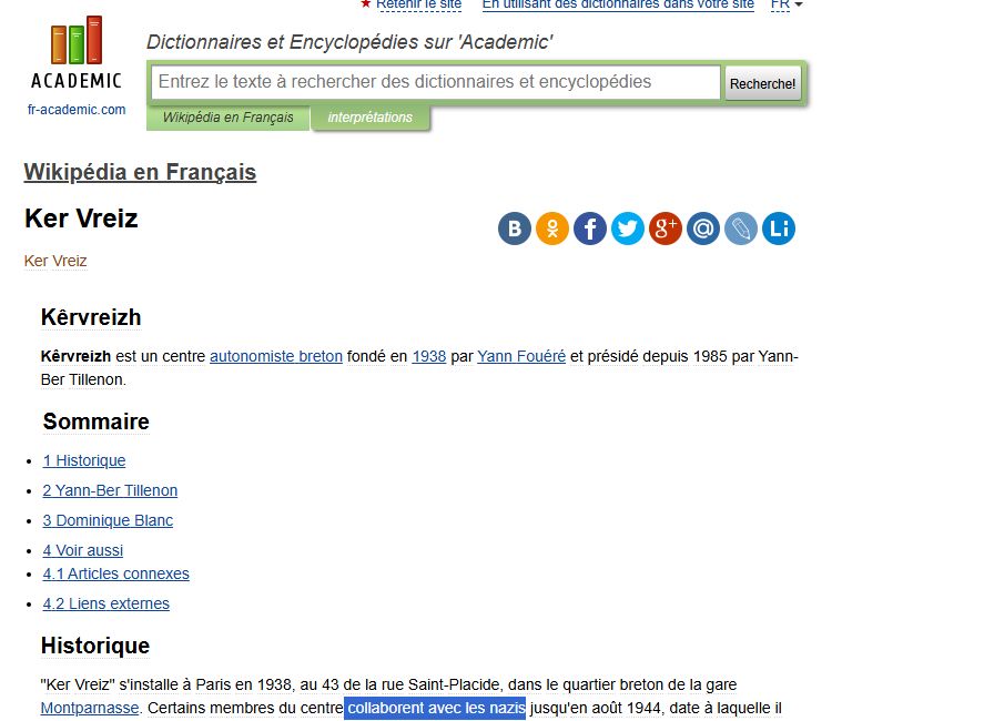 Ker Vreiz" s'installe à Paris en 1938, au 43 de la rue Saint-Placide, dans le quartier breton de la gare Montparnasse. Certains membres du centre collaborent avec les nazis jusqu'en août 1944, date à laquelle il est fermé par les résistants. Les nationalistes bretons obtiennent la réouverture du lieu en 1947.

Le 23 juin 1947, l'Union pour la défense du breton (Unvaniez Difennourien ar Brezoneg, UDB) s'y réunit. Son premier président après la guerre, Léon Toulemont, reçoit la commission galloise venue enquêter en Bretagne sur la répression dont se sont plaints les nationalistes bretons exilés au Pays de Galles. De 1947 à 1956, l'UDB est présidée par Pierre Laurent, puis Mériadec de Gouyon-Matignon et Yann Kerlann.

Jusqu'à la fin des années 1960, "Ker Vreiz" est un haut lieu de l'activité culturelle bretonne à Montparnasse, et regroupe des Bretons de toutes tendances. Les associations sont nombreuses à s'y réunir. Parmi elles se trouvent « Ti Ar Yaouankiz », le « MOB », les Scouts Bleimor, et ses émanations musicales que sont le Bagad Bleimor Paris et Telenn Bleimor, le groupe de harpistes. Les conférences du samedi sont régulières et suivies. Elles abordent des sujets très divers liés à l'histoire, la géographie, l'économie, la langue et la culture bretonnes.

Au début des années 1970, à la suite des évènements de mai 1968, le débat politique continu à se tendre entre diverses tendances. Parallèlement, la plus grande facilité de transports vers la Bretagne favorise la mobilité de ceux pour qui "Ker Vreiz" est un foyer breton qui ne remplace pas vraiment le pays. Rapidement, la composition de "Ker Vreiz" évolue : le renouveau musical breton se détourne de ce lieu, et les Bretons de souche préfèrent regagner la Bretagne quand ils disposent de quelques jours. Le foyer est repris par Dominique Simon-Pierre Delorme et "Ker Vreiz" perd ses adhérents, ne remplissant plus son rôle originel.
