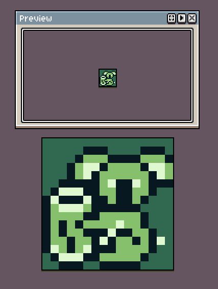 Gameboy style sprite of a Koala holding a log. 