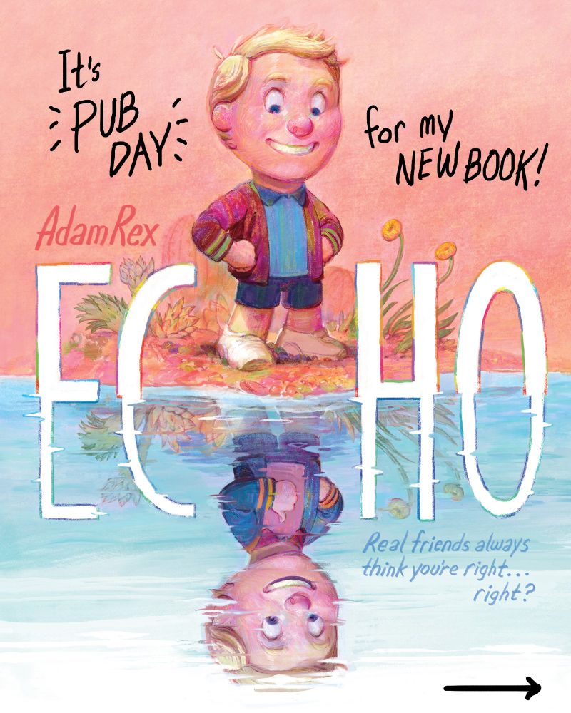 The cover of ECHO, a picture book by Adam Rex