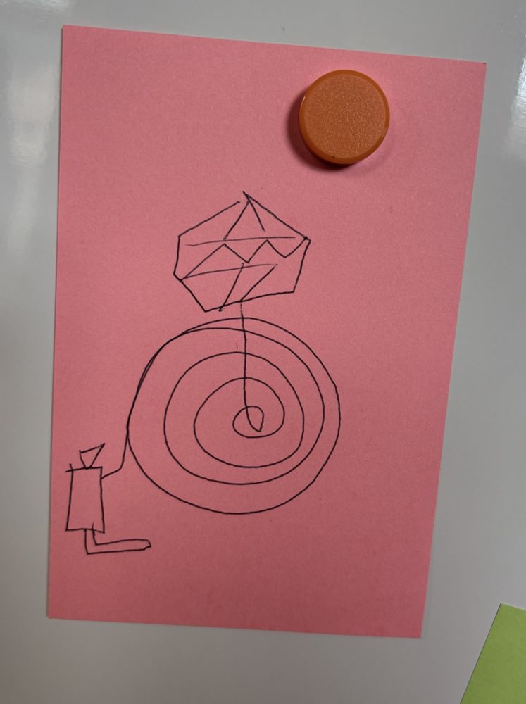 Drawing by visitor of a phage