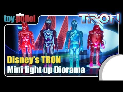 Custom Disney Tomy TRON mini light-up diorama - Toy Polloi