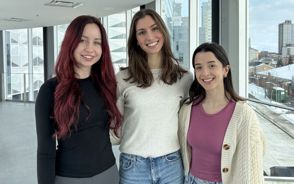 In the photo from left to right: Veronika Sustrova, Katarina Makivic and Isabella Di Biasio