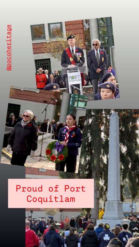 Collage photos from Port Coquitlam’s Remembrance Day 