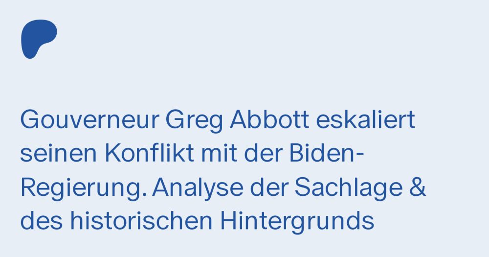 Texas vs. Bundesregierung: Konföderiertes Cosplay der GOP und "Gottes Armee"  | Annika Brockschmidt