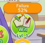 umamusume Wit training icon: wit lvl 1 chance of failure 52%