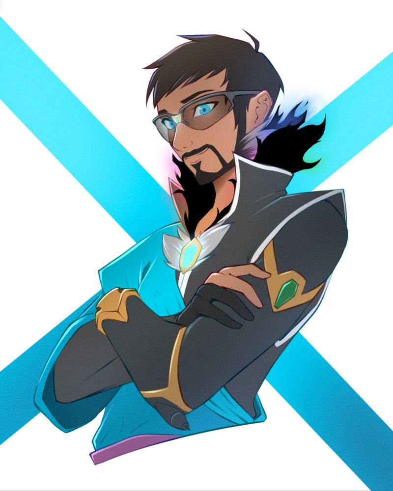 A bust doodle of my Artsona, a manifestation of why I became an artist.