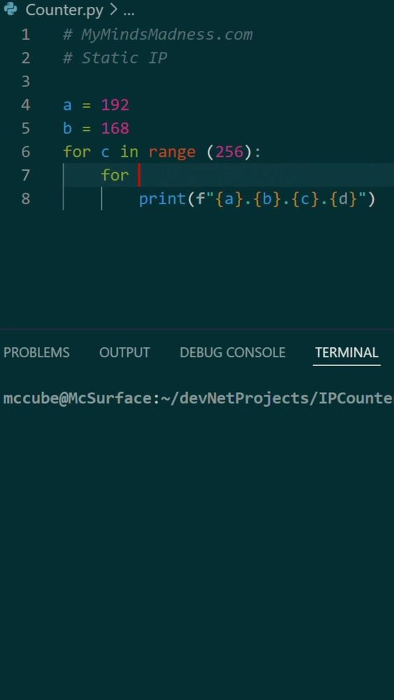 Looping Static IP Values - YouTube