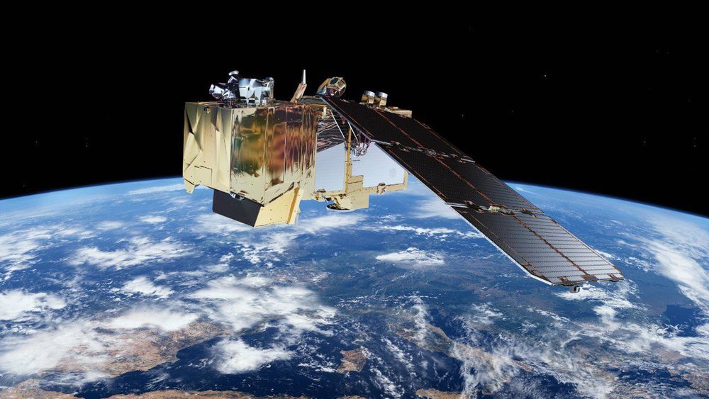 Simulated view of S2C in orbit (courtesy: ESA)