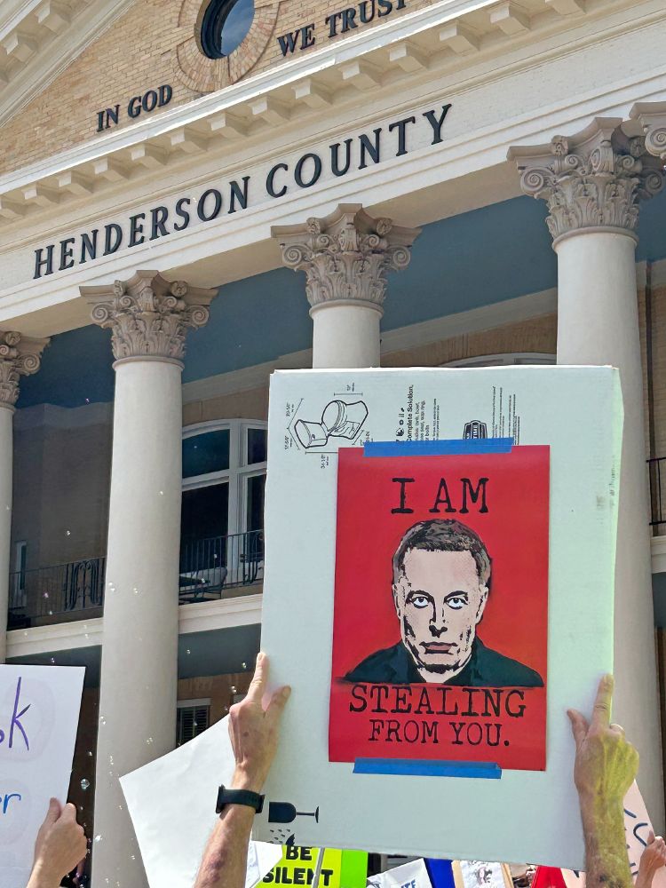 Hands Off Rally in Hendersonville NC