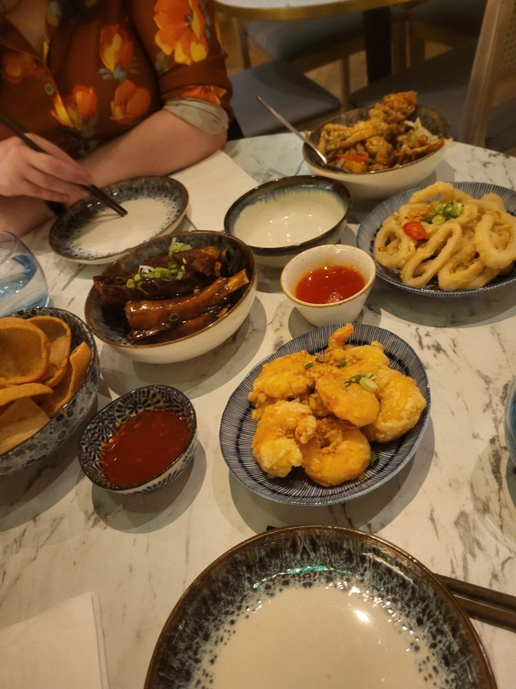 Chinese meal with huge portions