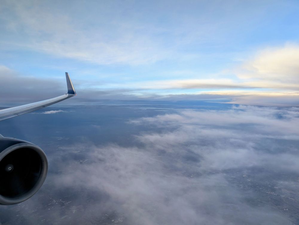 Inflight over Tampa in a 757.