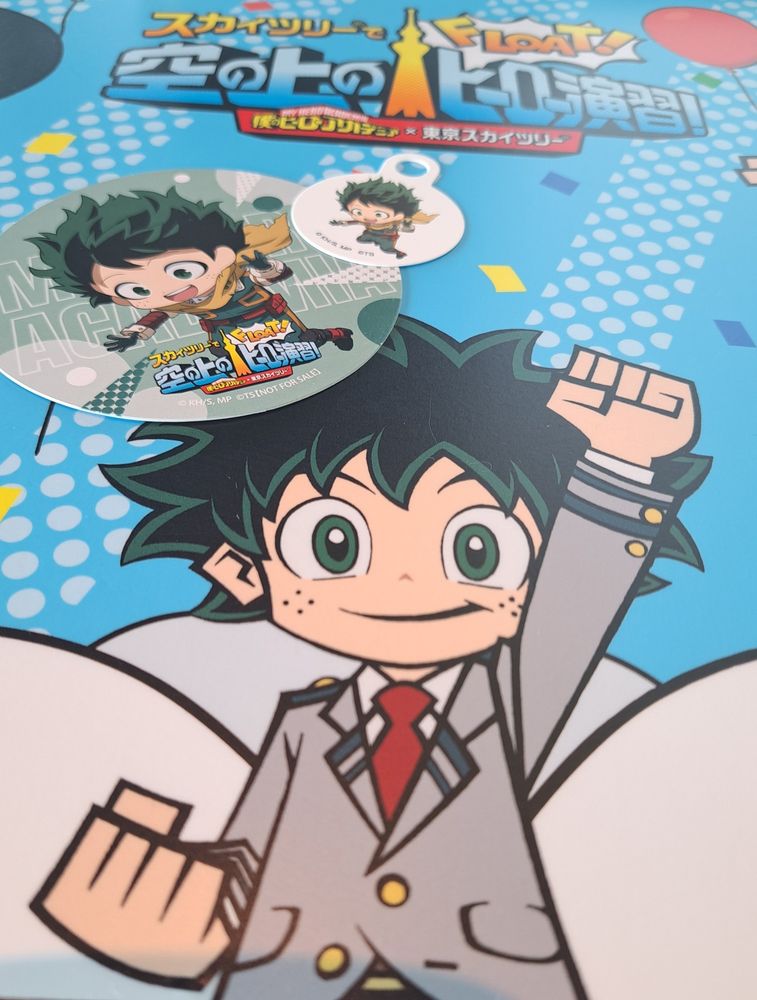 コラボカフェの机！かわいい～🥰
最近はデクくんが最推しになりつつある私です……。でもみんな好きだよ……。