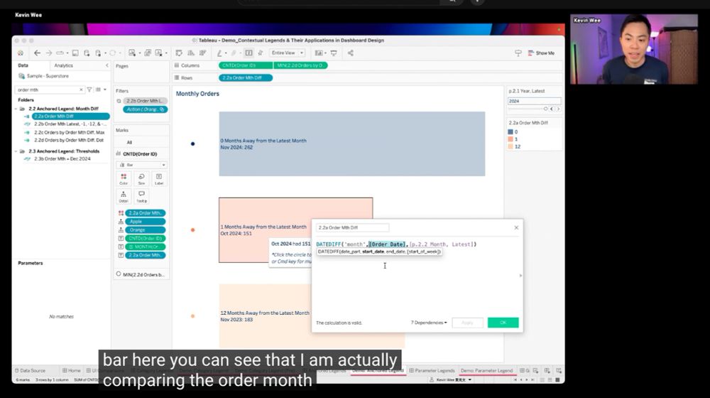 Kevin Wee showcased how the flexibility in bar labeling may help create an anchor legend with a fixed palette but adaptive texts.