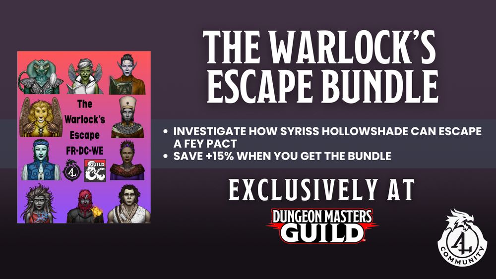 The Warlock's Escape bundle at DMsGuild.com
