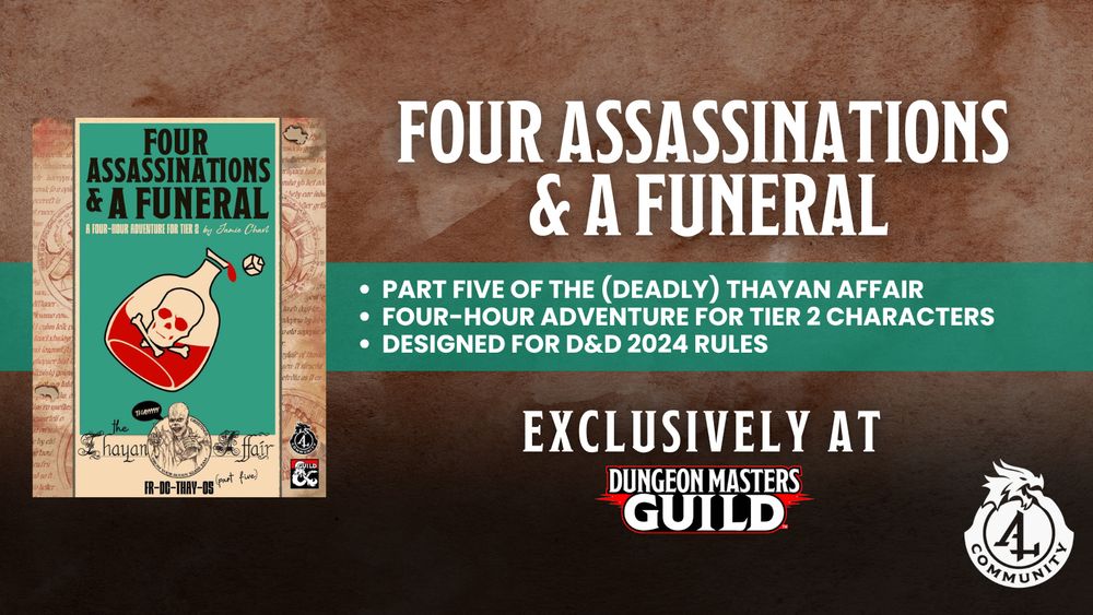 Four Assassinations & a Funeral at DMsGuild.com