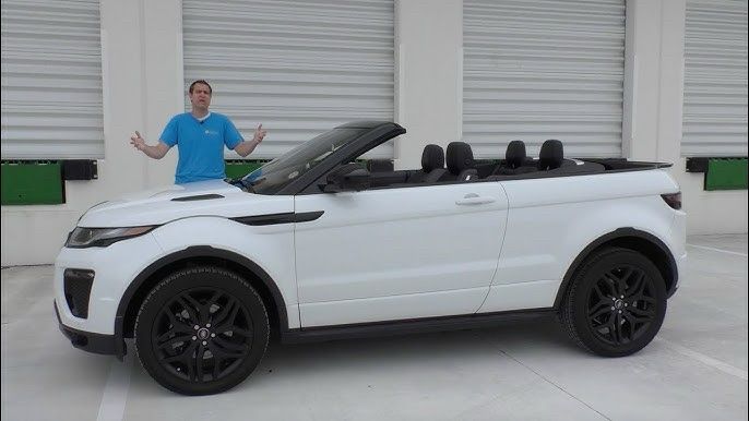 Photo of a white Range Rover Evoque Cabriolet