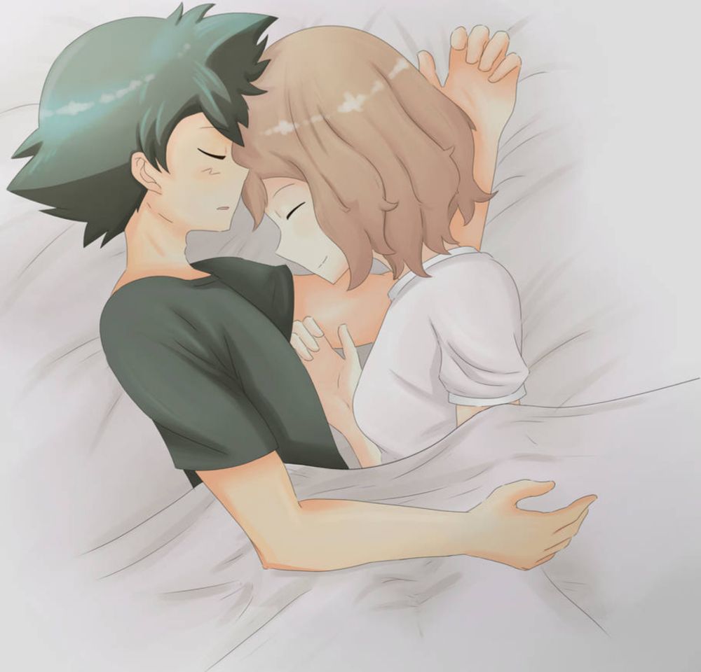 Amourshipping - sleeping together (Speedpaint) by starrysky-aloe on DeviantArt