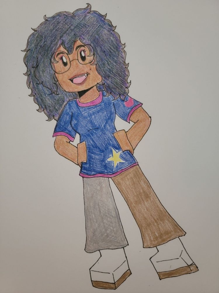 A drawing of myself in the style of Lego Monkie Kid