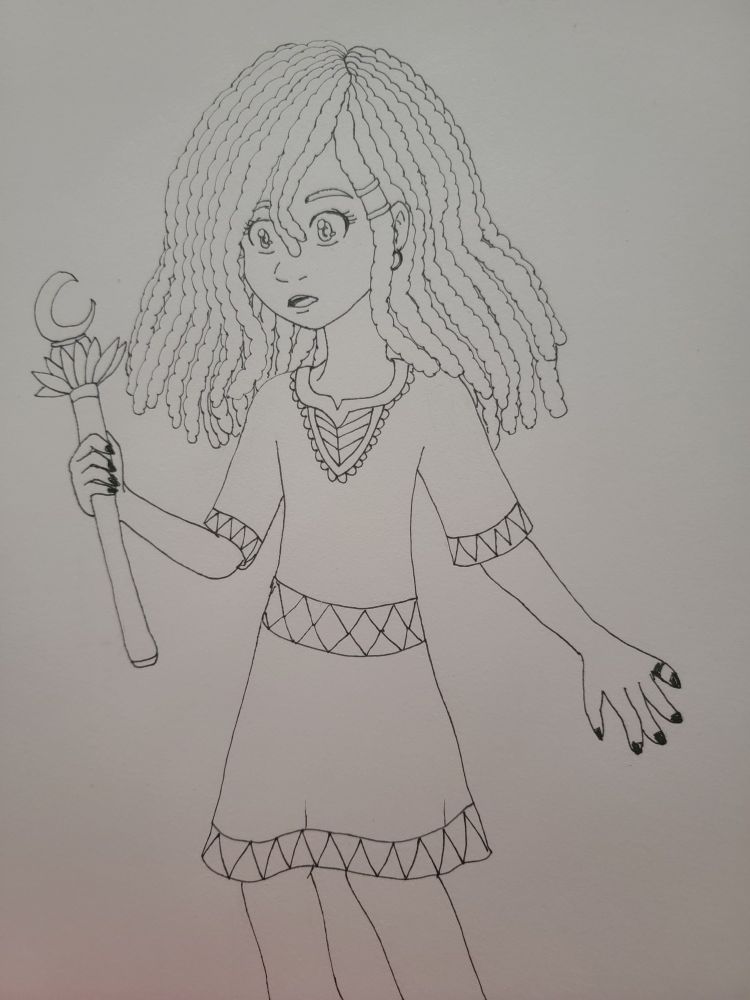 Roshani being shooketh at the sight of a Sailor Moon-inspired wand.