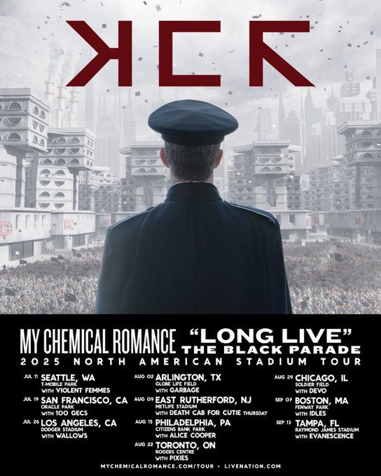 Poster for the upcoming My Chemical Romance Tour "Long Live the Black Parade" 