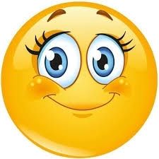 smiley coquette heureuse