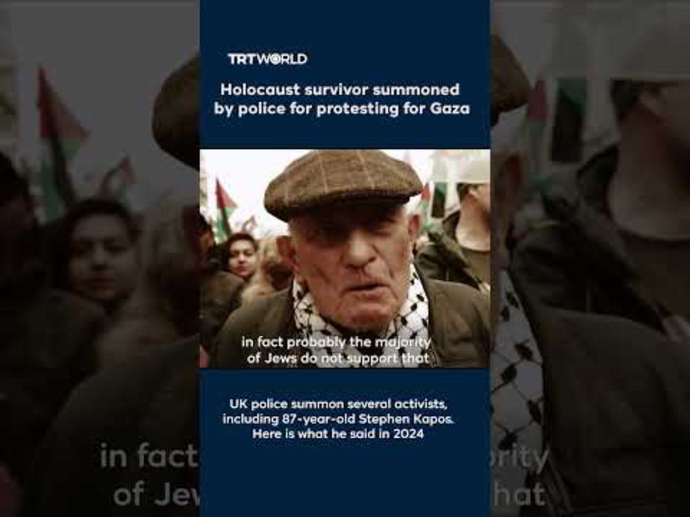 Holocaust survivor summoned by UK police for protesting for Gaza