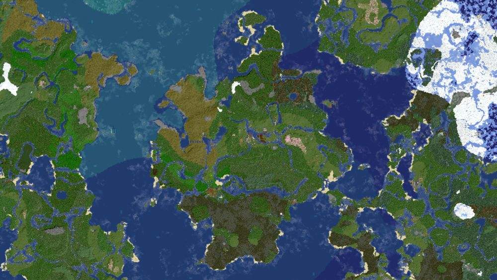 Screenshot taking from the online Existence Community Server map showing the progress made from week 7 of the server