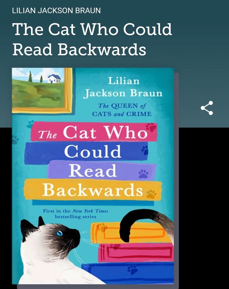 The 1st of The Cat Who books.