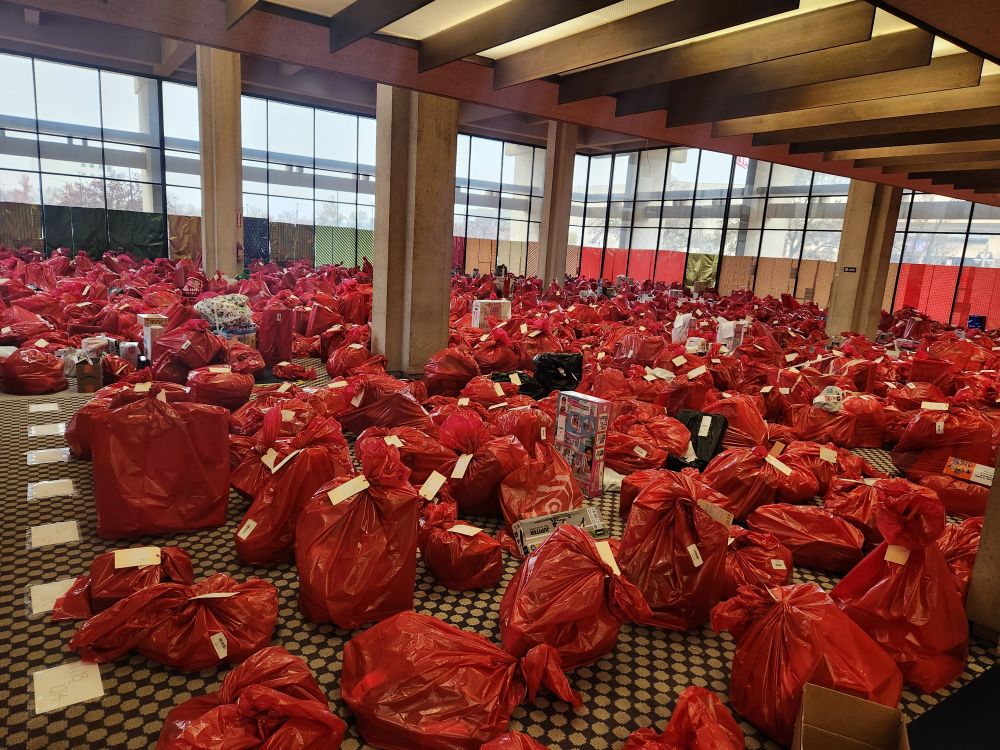 First thousand or so families worth of toys. 