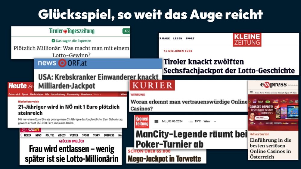 Österreichs Medien haben ein Glücksspiel-Problem •