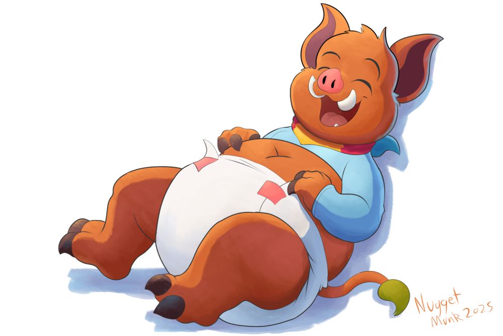 Ahhh... so full! 
Burp! Hehe.