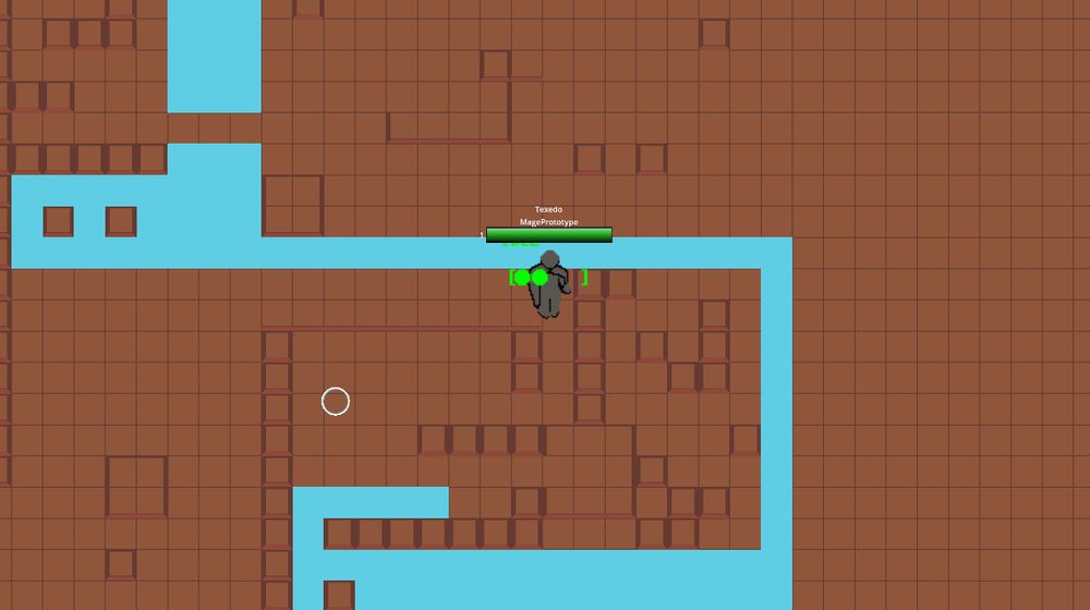 The player character stands at the entrance to a space, reminiscent of a start area in adventure games.