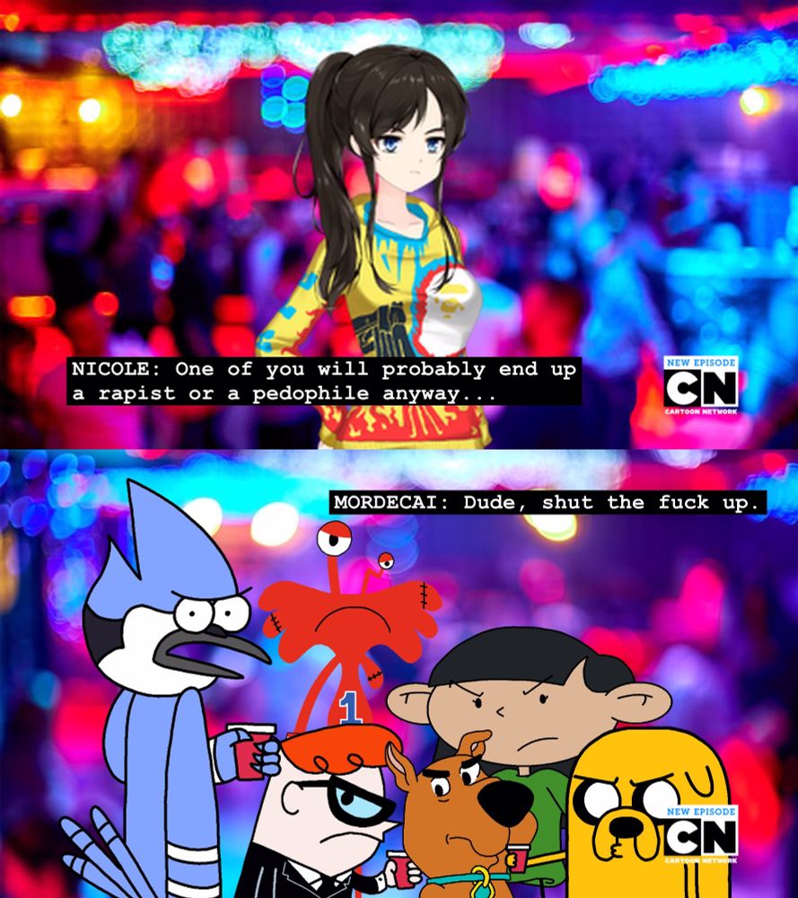 POV: Nicole pulls up to the Cartoon Network Party uninvited and gets kicked out by security.