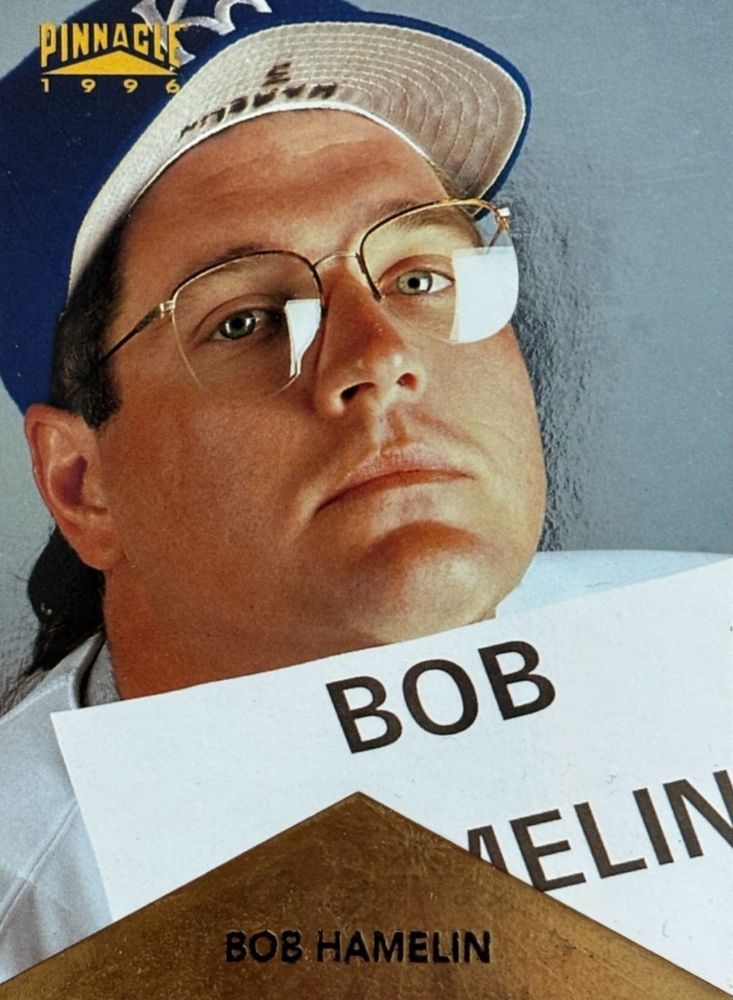 bob hamelin’s extremely awkward 1996 pinnacle card 