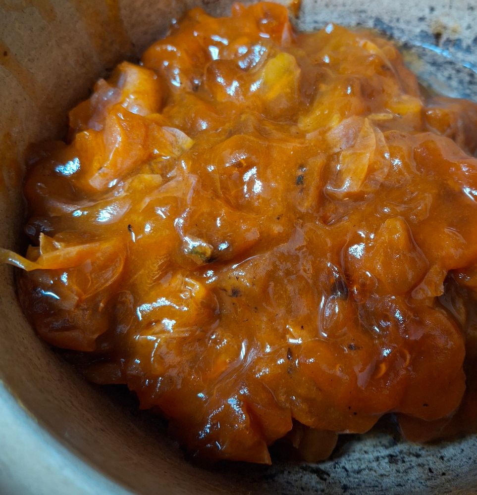 Ripe wild persimmon pulp