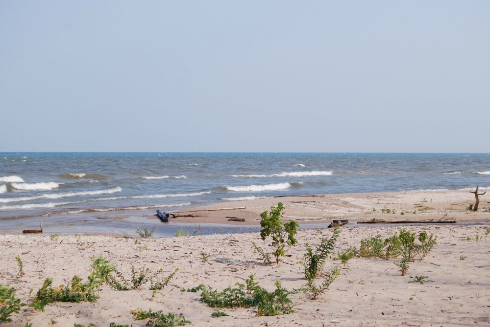 A sandy beach at Lake Michigan
