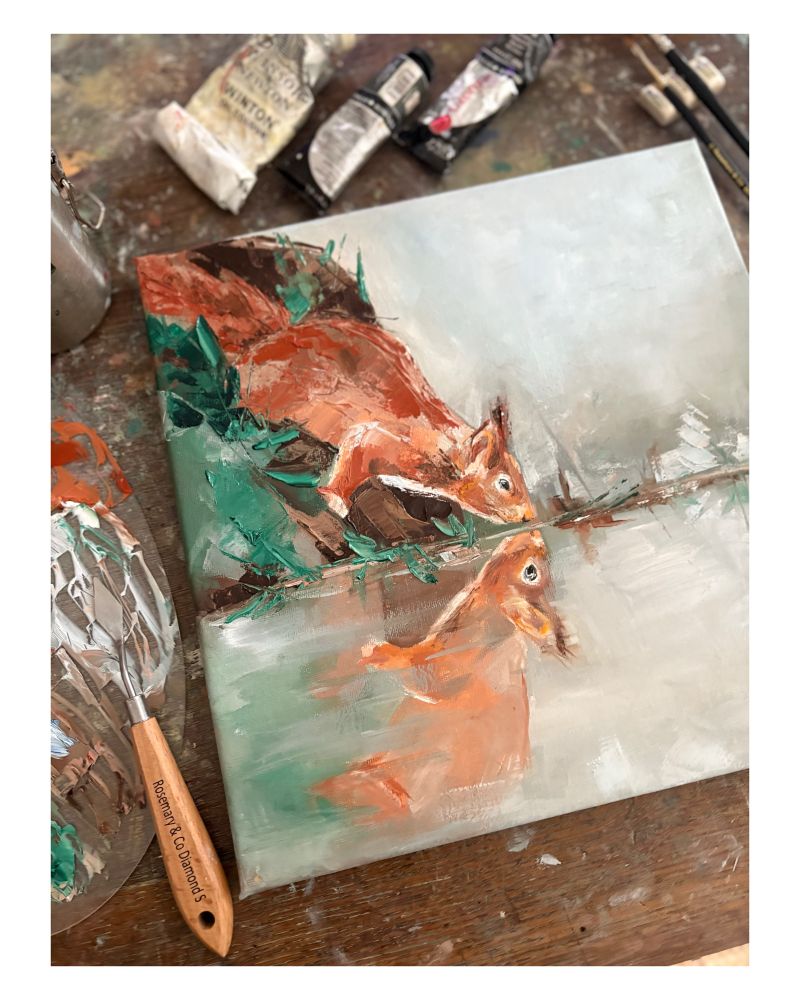 Squirrel painting 