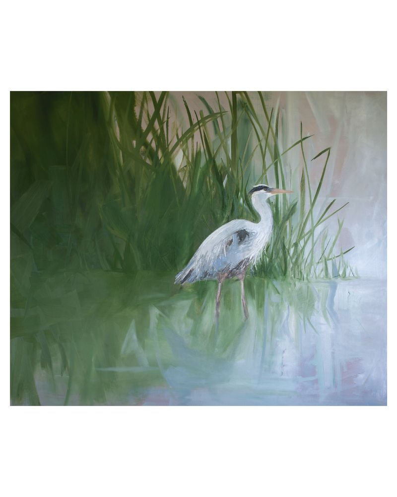‘Reed Walker’ 100x120cm oil on canvas 