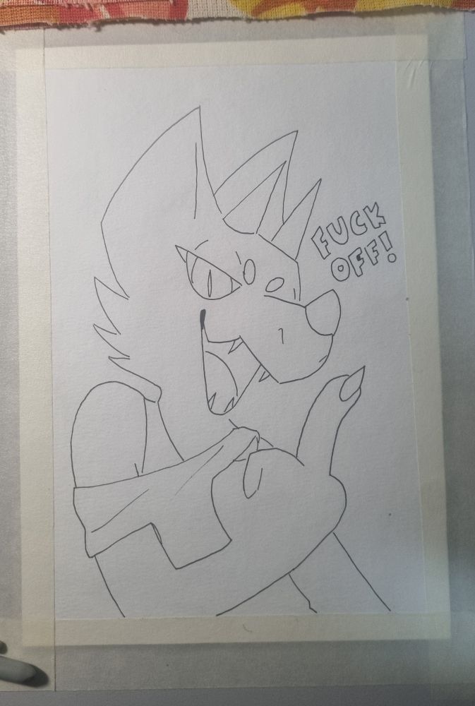 Linework done! Kinda screwed up a little on the lettering there, but I managed to fix it later :)